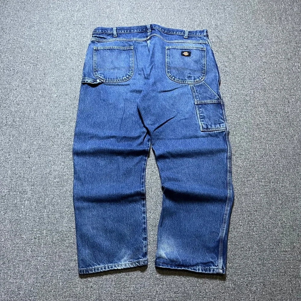 Dickies Carpenter Jeans 42x30 Blue Denim Utility Workwear Pants 2012 1993SNB